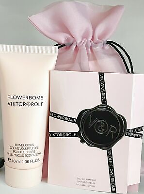 #ad FLOWERBOMB VIKTORamp;ROLF Body Cream 1.36oz 40ml with 1 SPRAY SAMPLE Gift Set $16.85