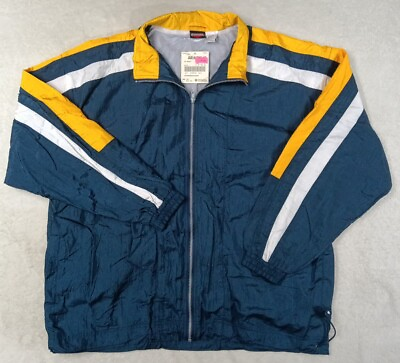 #ad Winner Brand Windbreaker Jacket Vintage Size XL Tall NWT NOS Full Zip Lined $28.90