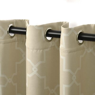 #ad Superior Woven Blackout Printed Curtains for Bedroom Window Farmhouse Livi... $50.59