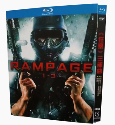 #ad Rampage 1 3 Blu ray Movie BD 3 Disc All Region Box Set $24.80