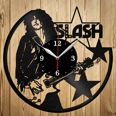 #ad Vinyl Clock Slash Vinyl Wall Clock Handmade Art Decor Original Gift 3410 $24.99