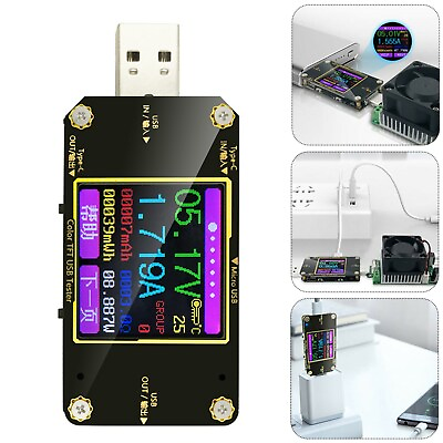 #ad #ad USB Power Meter Tester LCD Display Current Multimeter Voltmeter Detectors $18.99
