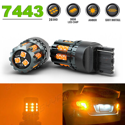 #ad 2X Amber Yellow 7443 LED Front Turn Signal Light Bulbs for Toyota RAV4 2001 2023 $15.99