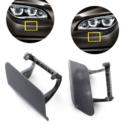 #ad 2Pcs For BMW 7 F01 F02 2012 15 13 14 Bumper Headlight Headlamp Washer Cap Cover $15.11