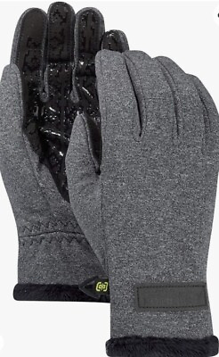 #ad Burton Womens Sapphire Glove Black Heather w Both Index Fingers able to text S $29.99