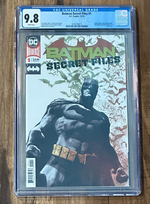 #ad Batman Secret Files #1 CGC 9.8 WP Foil Variant Cover Edition DC Comics 2018 $70.00