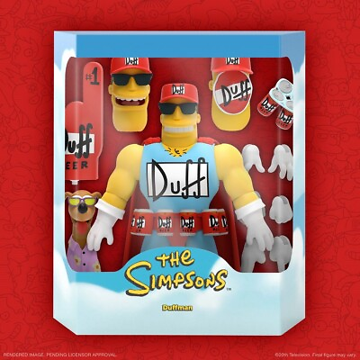 #ad SUPER7 • Ultimates • Deluxe • DUFFMAN • The Simpsons • 7 in • Ships Free $71.55