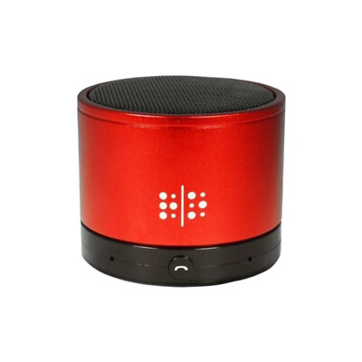 #ad Technocel Universal Mini Bluetooth Speaker with Mic and Charging Aux Cable Red $19.99