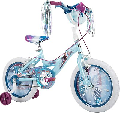 Huffy Frozen 2 16quot; Girl#x27;s Bike with Training Wheels Quick Assembly Blue $98.00