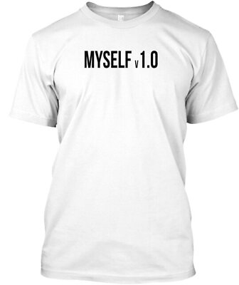 #ad Myself V1 0 Geek Nerd Computer Version T Shirt Made in the USA Size S to 5XL $22.52