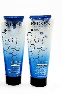 #ad Redken Extreme Mega Hair Mask 6.8 Oz Kit 2 PACK $41.59