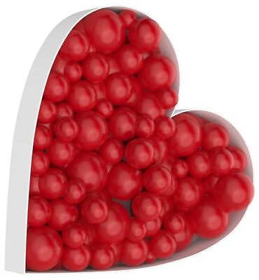 #ad 32 Inch Heart Decor Frame With Red Balloons Romantic Valentines amp; Anniversary $16.99