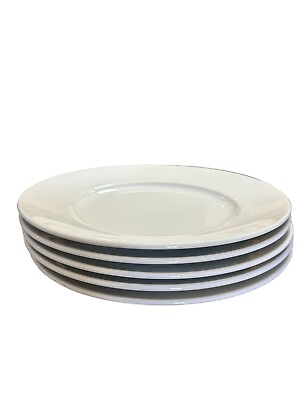 #ad Set Of 5 Williams Sonoma Brasserie White Dinner Plates 11quot; Japan Classic $99.00