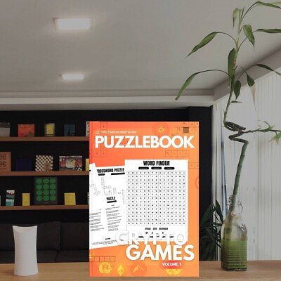 #ad Crypto Games: Volume 1 Cryptocurrency themed Puzzles and Crossword Adventures $12.49