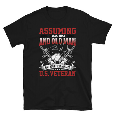 #ad OLD MAN Veteran US VETERAN Awesome Graphic Classic $19.99