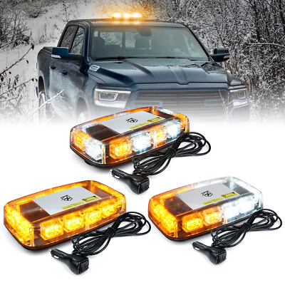 #ad Xprite LED Strobe Light Car Truck Rooftop Emergency Safety Warning Flash Beacon $28.79