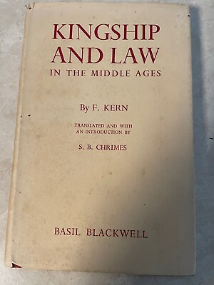 #ad Kingship and Law in the Middle Ages by Fritz Kern 1968 AU $45.00