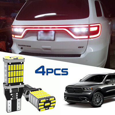 #ad 4pcs Xenon White 921 LED Backup Reverse Lights Bulbs for Dodge Durango 2014 2020 $12.99