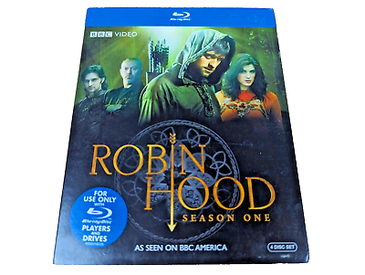 #ad Robin Hood: Season One 1 Blu ray 2006 Jonas Armstrong 4 Disc Set EUC $12.99