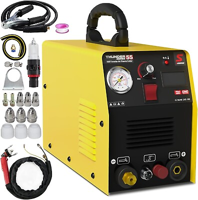 #ad Non Touch Pilot Arc Plasma Cutter 55A with 110 220V Dual Voltage DC Inverter $150.54