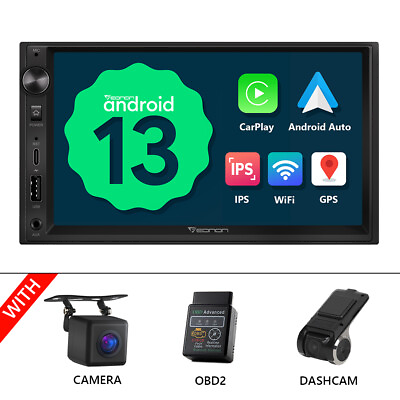 #ad OBDCAMDVRAndroid 13 UA13 Car Stereo 7quot; 2 Din MP5 Player Radio GPS Navi WiFi $224.64