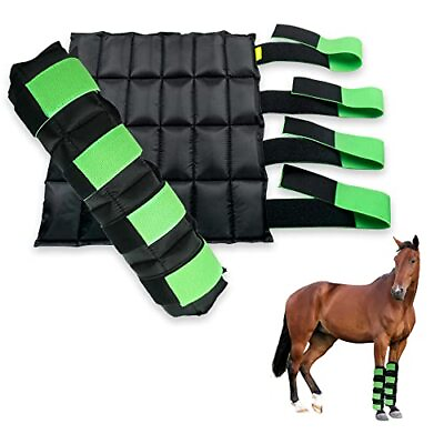 #ad Horse Leg Ice Packs Cooling Wrap for 16.9#x27;#x27; x 16.1#x27;#x27; 2 packs Black and green $86.34