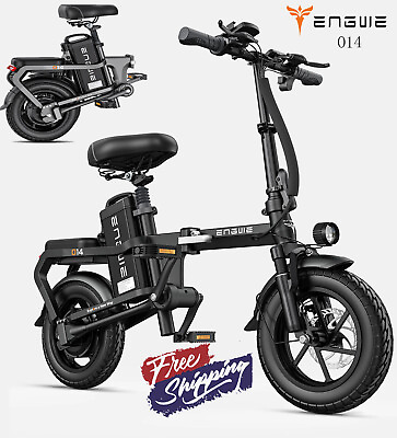 #ad 48V E Bike 14quot; Electric Bike for Adults 400W Motor City Bicycle Commuter Ebike $529.00