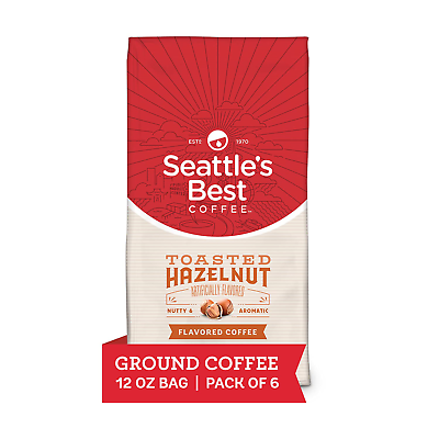 #ad Seattleamp;#039;s Best Coffee Toasted Hazelnut Flavored Medium Roast Ground Coffee $53.26