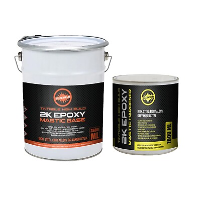 #ad 2K Epoxy High Build Self Etch Primer 5 Litre kit Pearl Pure Green RAL6037 GBP 147.00