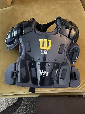 #ad Wilson West Vest Chest Protector Pro Gold 2 $150.00