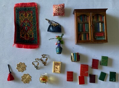 #ad Lot of Vintage Dollhouse Miniatures Eclectic Home Decor amp; Accessories 1:12 Scale $44.95