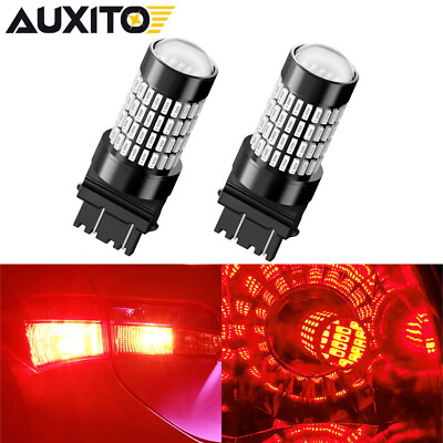 #ad 2x AUXITO 3157 3156 Brake Stop Tail Light LED High Power Red Bulbs 2800LM Bright $19.94