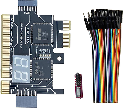 #ad TL631 Pro Motherboard Analyzer Diagnostic Card PCI Mini PCI E LPC Motherboard T $64.99