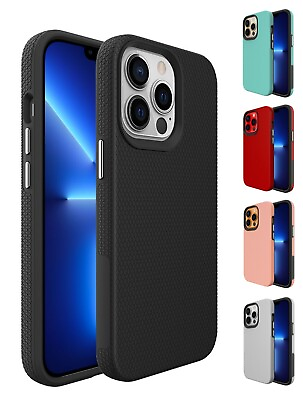 #ad For Apple iPhone 11 12 13 14 Easy Grip Shockproof Dual Layer Impact Cover Case $11.95