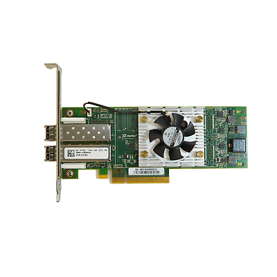 #ad QLogic 16GB Dual Port PCI E Network Adapter HBA QLE2662 w 2 SFP#x27;s $50.00