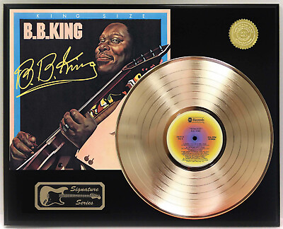 #ad B.B. King King Size LP Record Signature Display $179.95