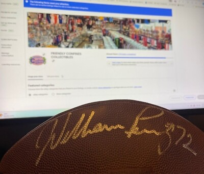 #ad William Perry quot;The Fridgequot; Signed Wilson NFL Football Schwartz Sports Bears $159.95