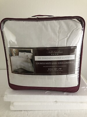 #ad NOBLE EXCELLENCE KING 108quot; X 98quot;75%Goose Down Comforter 575 600 Fill Power 500TC $114.99