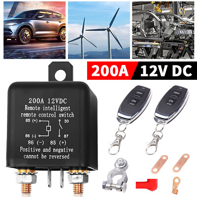 #ad Car Battery Switch Disconnect Power Kill Master Isolator Cut Off Remote Control $16.77