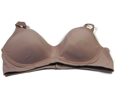 #ad Warner#x27;s RA8961T Solid Purple Size Large Wire Free Padded Adjustable Women#x27;s Bra $10.47