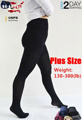 #ad Women Plus Size 3X 4X 5X 600D velvet opaque Stockings Pantyhose Lengthen Tights $8.99