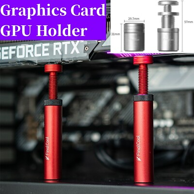 #ad Aluminum Graphics Card GPU Holder Support Adjustable Video Card Sag Bracket Part $7.73