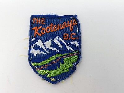 #ad The Kootenays B.C. Vintage Souvenir Patch Embroidered Travel Free US Shipping $4.50