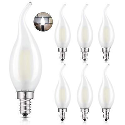 #ad 2W 4000K LED Candelabra Bulb Daylight White Glow 25W Equivalent 250LM E12 C... $36.88