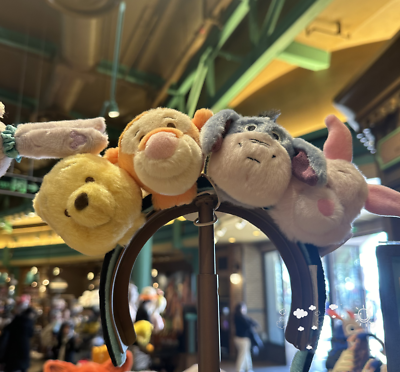 #ad Disney shanghai authentic diy plush Headband hair accessories winnie the pooh $19.49