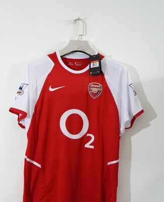 #ad Arsenal 2002 Premier League Edition Home Henry 14 Jersey Retro Gunners $64.99