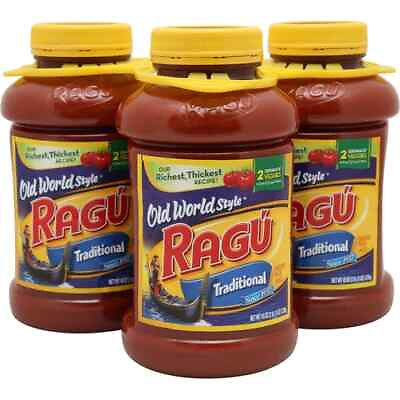 #ad Ragu Old World Style Pasta Sauce Italian 3 Ct 45 oz Gluten Free Lower Sodium $24.99