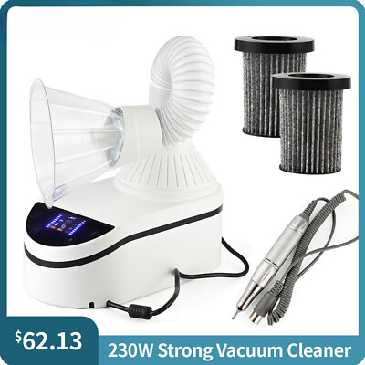 #ad 230W Strong Cleaner LED Nail Collector 35000RPM Nail Drill Polish Nail Art Tools $290.02