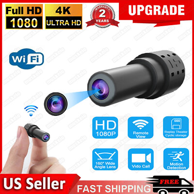 #ad US 4K HD CCTV WIFI Mini IP Camera DIY Wall Plug in 1080P Home Security Cam $20.99