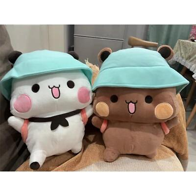 #ad New Bubu and Dudu Panda Plush Cute Cartoon Panda Bear Doll Stuffed Soft Unique $35.99